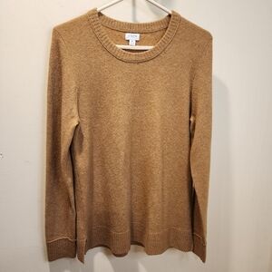 J. Crew Camel Crew Neck  Sweater Size M